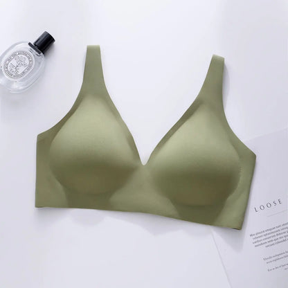 Teargem Ultra-Thin V Neck Jelly Strip Bra