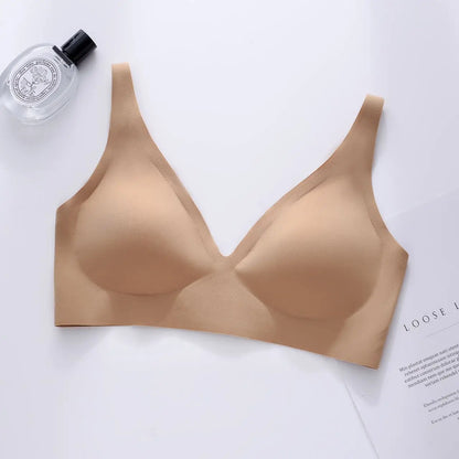 Teargem Ultra-Thin V Neck Jelly Strip Bra
