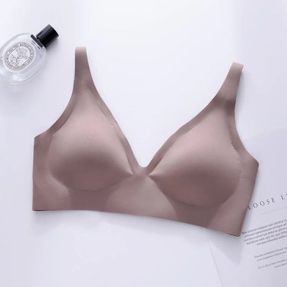Teargem Ultra-Thin V Neck Jelly Strip Bra
