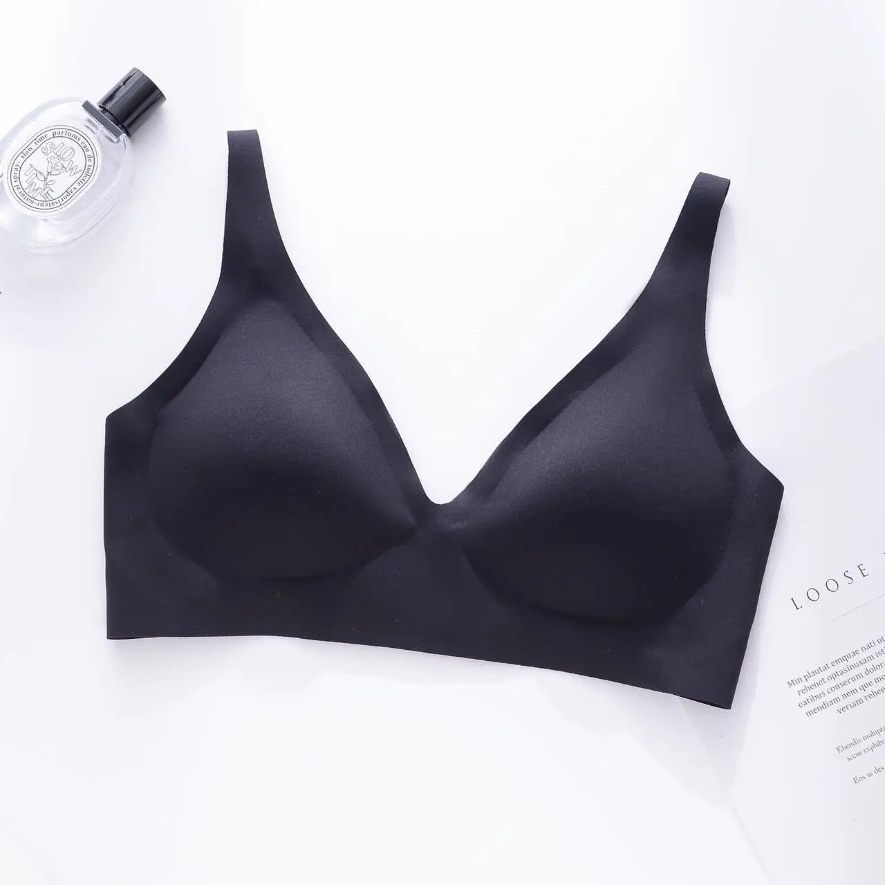 Teargem Ultra-Thin V Neck Jelly Strip Bra